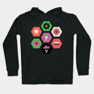 Bloom Garden - Hexagon Tile Hoodie